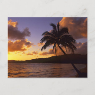 USA, Hawaii, Kauai, Colourful sunrise in a 2 Postcard