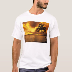 USA, Hawaii, Kauai, Colourful sunrise in a T-Shirt