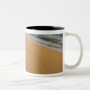 USA, Hawaii, Kauai, Kapa'a, beachfront. Two-Tone Coffee Mug