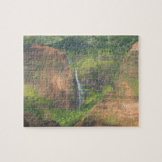 USA, Hawaii, Kauai, Waimea, Waimea Canyon Jigsaw Puzzle (Horizontal)