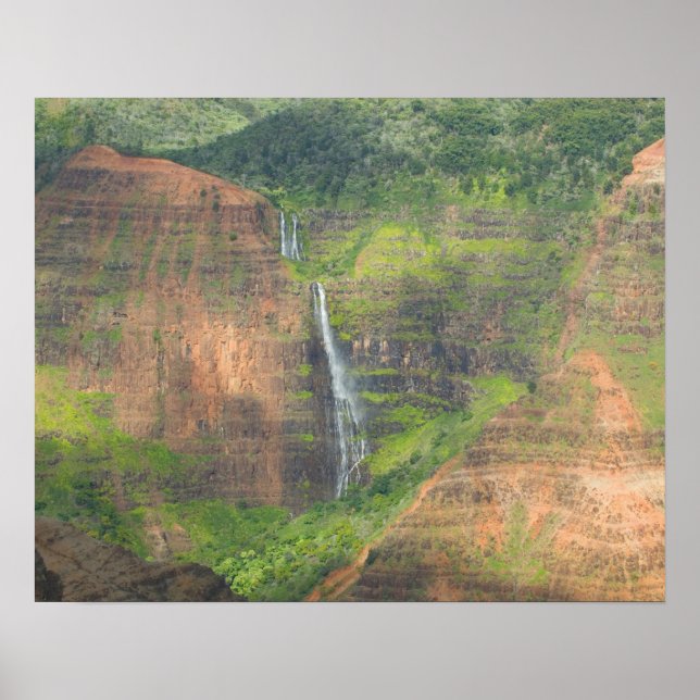 USA, Hawaii, Kauai, Waimea, Waimea Canyon Poster (Front)