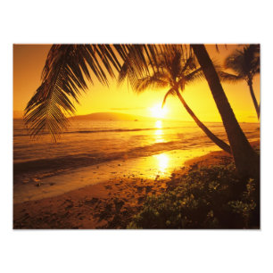 USA, Hawaii, Maui, Colourful sunset in a 2 Photo Print