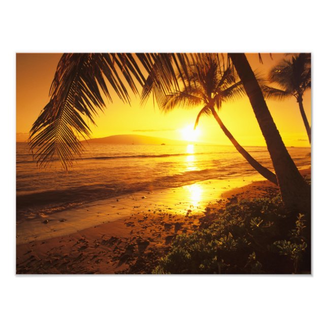 USA, Hawaii, Maui, Colourful sunset in a 2 Photo Print (Front)