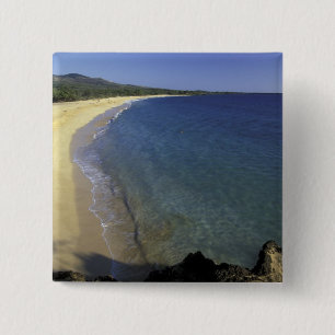 USA, Hawaii, Maui, Maui, Makena Beach, 15 Cm Square Badge