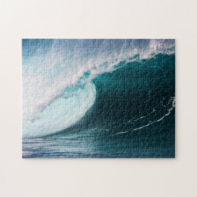 USA, Hawaii, Oahu, Large waves Jigsaw Puzzle (Horizontal)