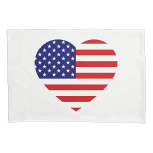 USA Heartflag bedpccn Pillowcase