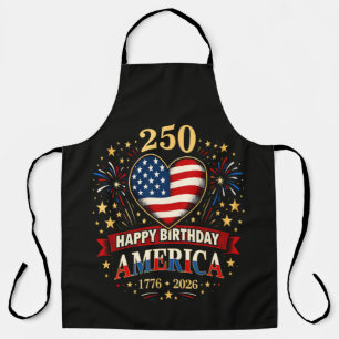 Usa Hearts 1776 2026 July 4Th Apron