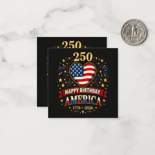 Usa Hearts 1776 2026 July 4Th Card