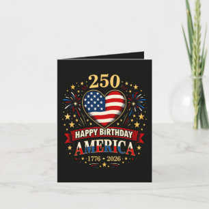 Usa Hearts 1776 2026 July 4Th Holiday Card