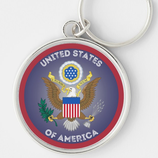 USA Heritage Emblem Key Ring (Front)
