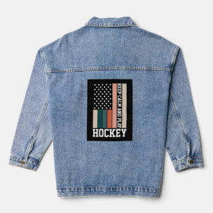 USA Hockey - Show Your Team Spirit 2025 Tri-Blend Denim Jacket