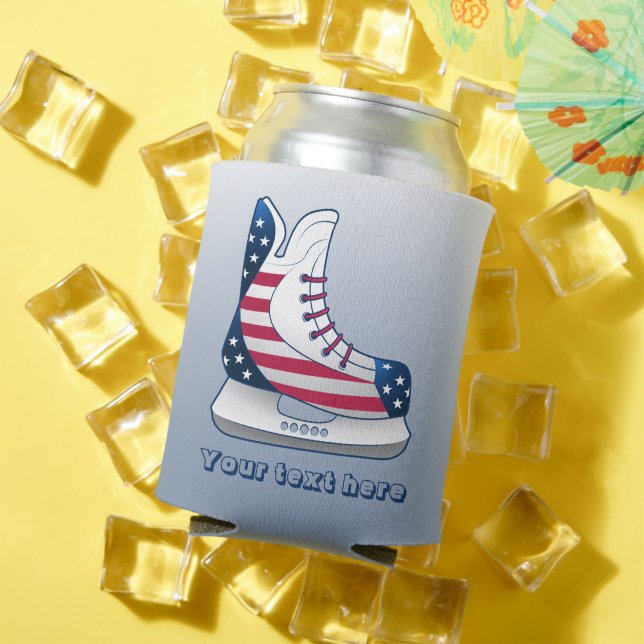 USA Hockey Skates Can Cooler (In Situ Summer)