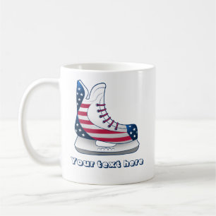 USA Hockey Skates Coffee Mug