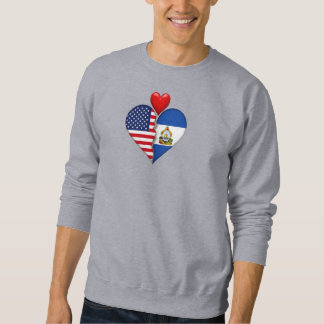 USA Honduras Heart flags Hispanic Heritage  Sweatshirt