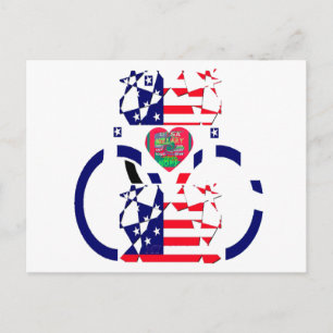 USA Hope Beautiful Amazing National Flag Design Ar Postcard