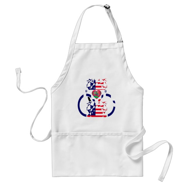 USA Hope Beautiful Amazing National Flag Design Ar Standard Apron (Front)