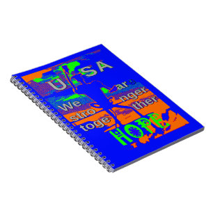 USA Hope: Stronger Together Unity Art Notebook