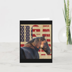 Usa Horse Western Wear Horseback Riding  Card