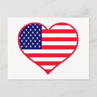 USA I Love America Postcard