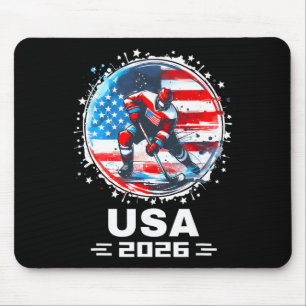 Usa Ice Hockey 2026 Hockey Lovers Mouse Mat