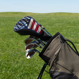 USA Iconic Red White and Blue Stars and Stripes Golf Head Cover