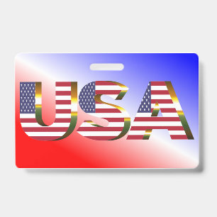 USA ID BADGE