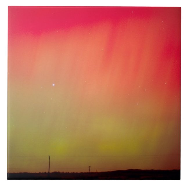 USA, Idaho. Aurora borealis, northern lights at 2 Tile (Front)