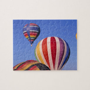 USA, Idaho, Teton Valley. Colourful hot-air Jigsaw Puzzle