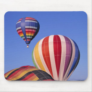 USA, Idaho, Teton Valley. Colourful hot-air Mouse Mat