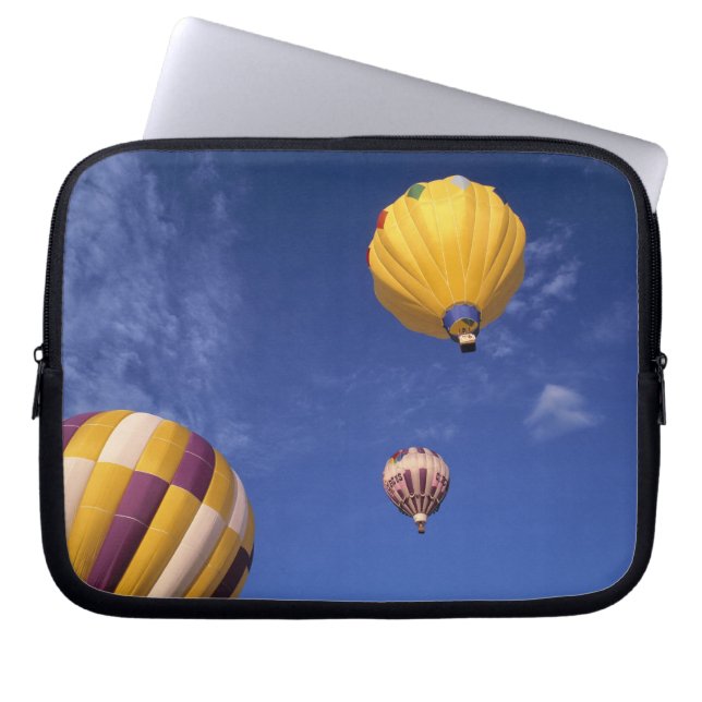 USA, Idaho, Teton Valley. Hot-air balloons Laptop Sleeve (Front)