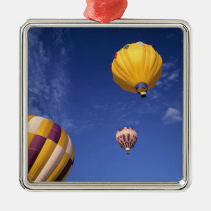 USA, Idaho, Teton Valley. Hot-air balloons Metal Tree Decoration