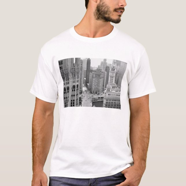 USA, IL, Chicago, Loop from Hotel T-Shirt (Front)