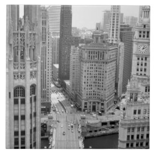 USA, IL, Chicago, Loop from Hotel Tile