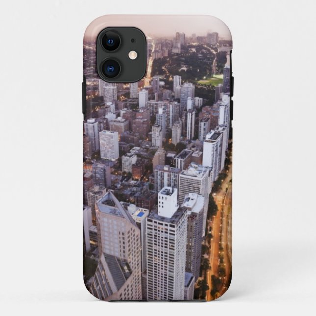 USA, Illinois, Chicago, Aerial view of Lake Case-Mate iPhone Case (Back)