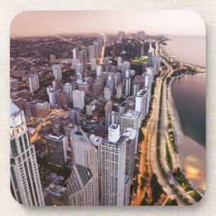 USA, Illinois, Chicago, Aerial view of Lake Coaster