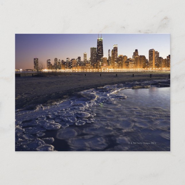 USA, Illinois, Chicago, City skyline from Lake Postcard (Front)