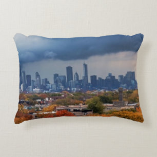 USA, Illinois, Chicago, cityscape Decorative Cushion