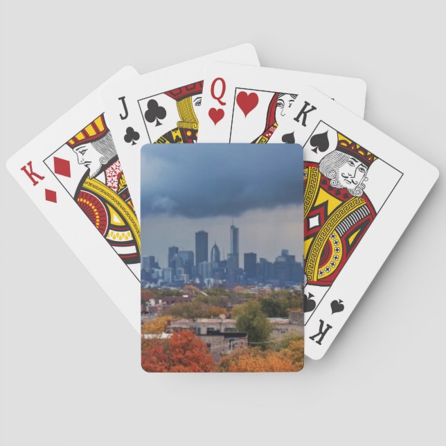 USA, Illinois, Chicago, cityscape Playing Cards (Back)