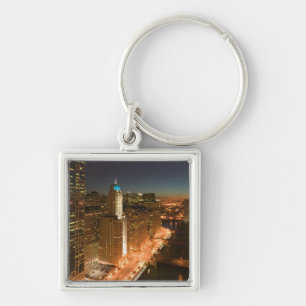 USA, Illinois, Chicago: The Loop: Buildings Key Ring