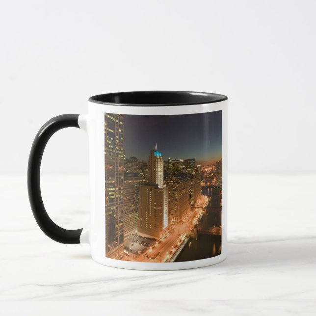 USA, Illinois, Chicago: The Loop: Buildings Mug (Left)