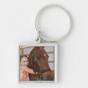 USA, Illinois, Metamora, Portrait of smiling Key Ring