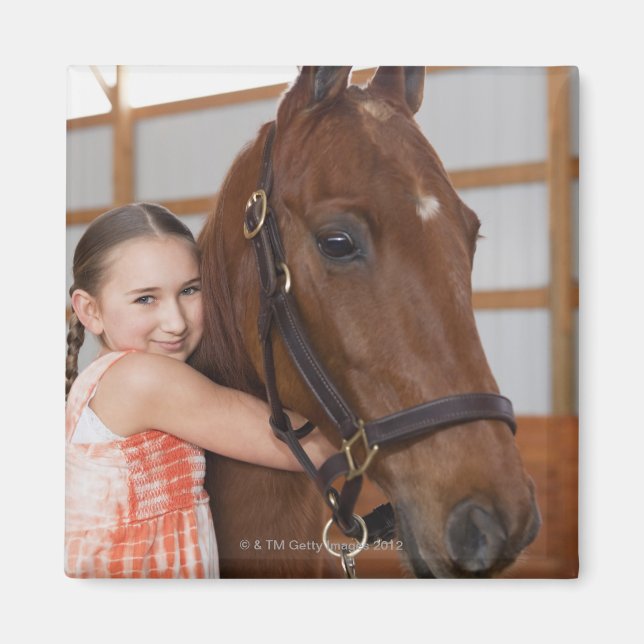 USA, Illinois, Metamora, Portrait of smiling Magnet (Front)