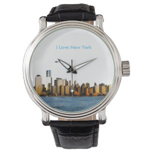 USA image for Black Vintage Leather Watch