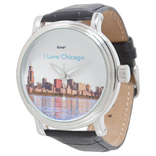 USA image for Black-Vintage-Leather-Watch Watch