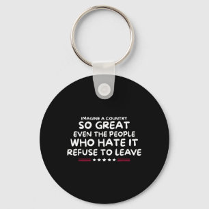 USA Imagine A Country So Great Key Ring