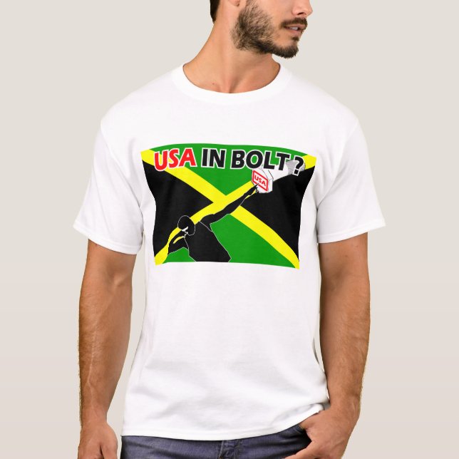 USA IN  BOLT? T-Shirt (Front)
