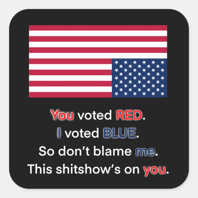 USA in distress Square Sticker (Front)