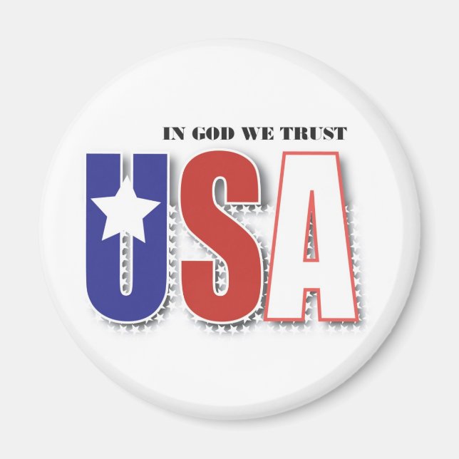 USA "In God We Trust" Magnet (Front)