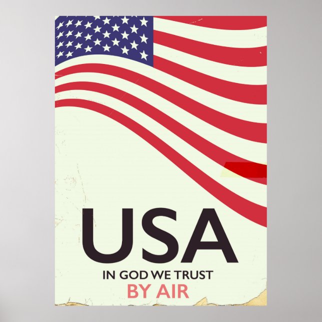 USA "In god we Trust" vintage poster (Front)