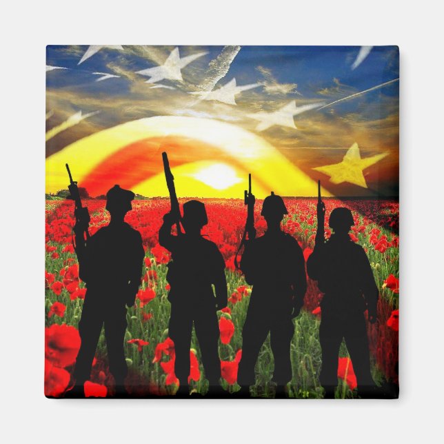 USA In Honour Magnet (Front)